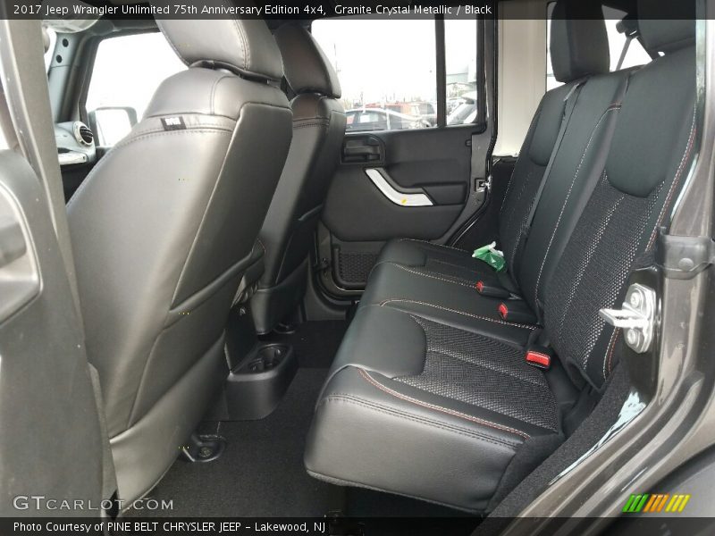 Rear Seat of 2017 Wrangler Unlimited 75th Anniversary Edition 4x4