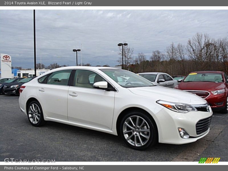 Blizzard Pearl / Light Gray 2014 Toyota Avalon XLE