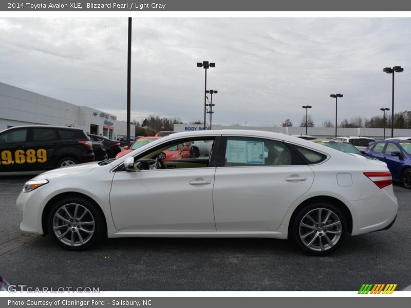 Blizzard Pearl / Light Gray 2014 Toyota Avalon XLE