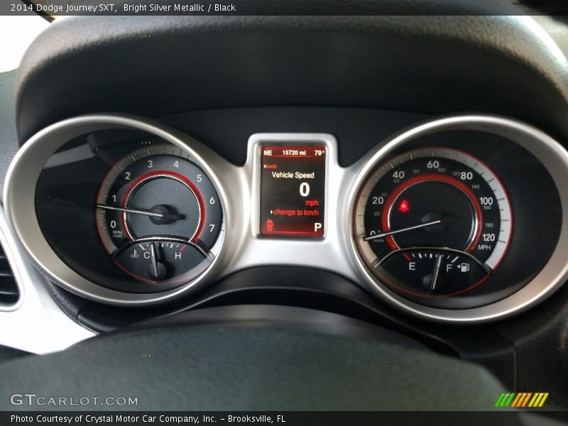 Bright Silver Metallic / Black 2014 Dodge Journey SXT