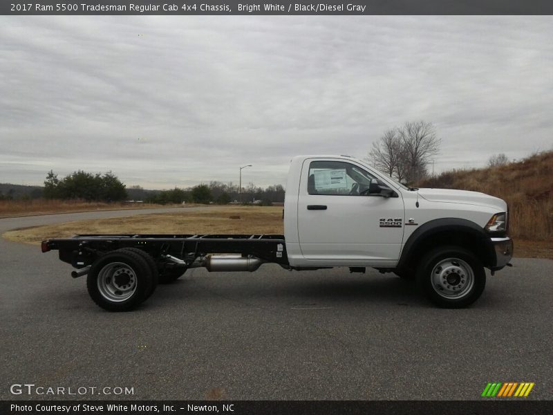 Bright White / Black/Diesel Gray 2017 Ram 5500 Tradesman Regular Cab 4x4 Chassis