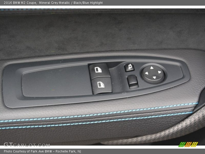 Mineral Grey Metallic / Black/Blue Highlight 2016 BMW M2 Coupe