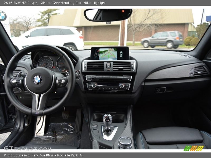 Mineral Grey Metallic / Black/Blue Highlight 2016 BMW M2 Coupe