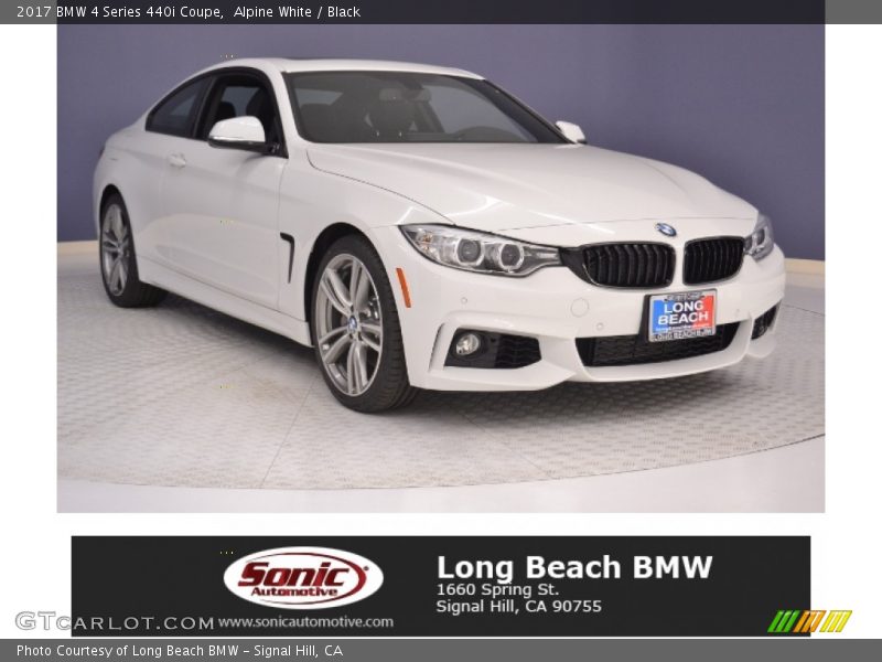 Alpine White / Black 2017 BMW 4 Series 440i Coupe