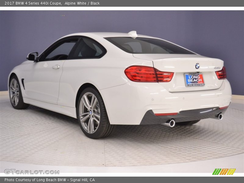 Alpine White / Black 2017 BMW 4 Series 440i Coupe