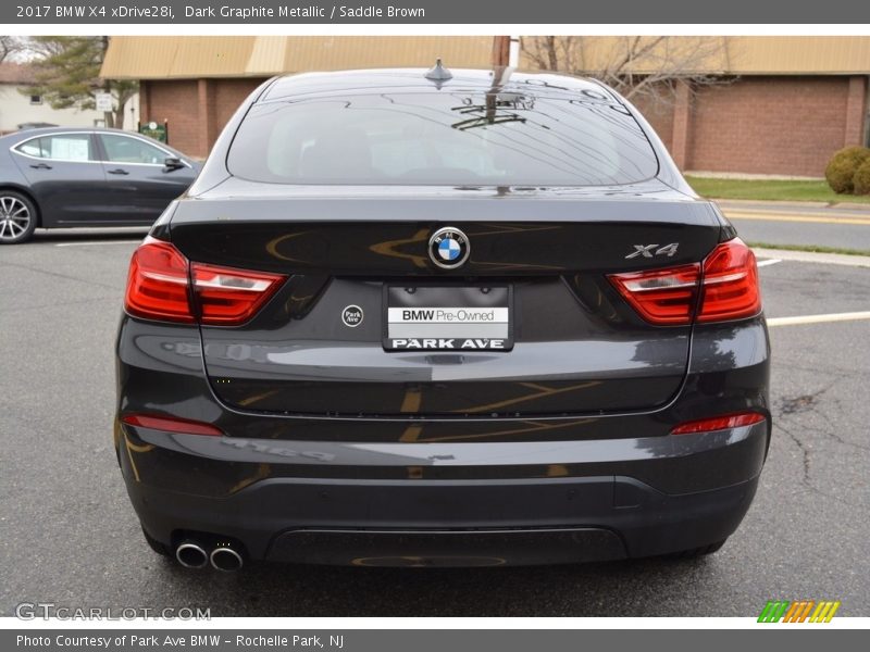 Dark Graphite Metallic / Saddle Brown 2017 BMW X4 xDrive28i