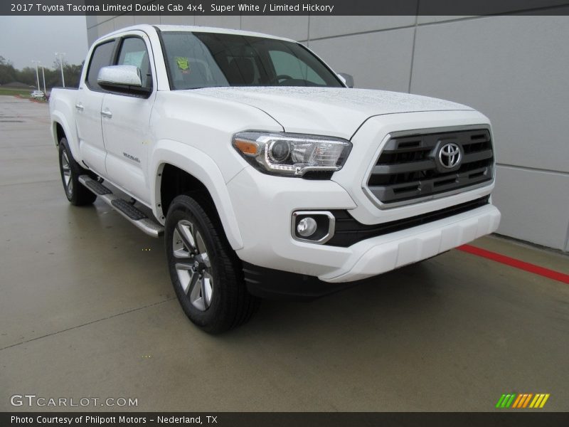 Super White / Limited Hickory 2017 Toyota Tacoma Limited Double Cab 4x4