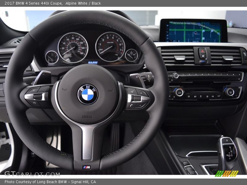 Alpine White / Black 2017 BMW 4 Series 440i Coupe
