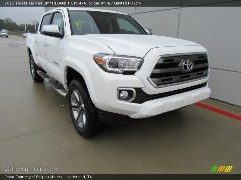 Super White / Limited Hickory 2017 Toyota Tacoma Limited Double Cab 4x4