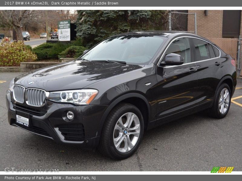 Dark Graphite Metallic / Saddle Brown 2017 BMW X4 xDrive28i