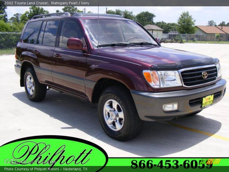 Mahogany Pearl / Ivory 2002 Toyota Land Cruiser