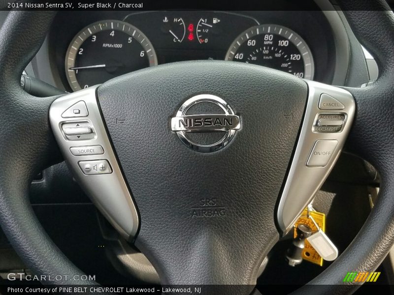 Super Black / Charcoal 2014 Nissan Sentra SV
