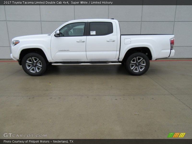 Super White / Limited Hickory 2017 Toyota Tacoma Limited Double Cab 4x4