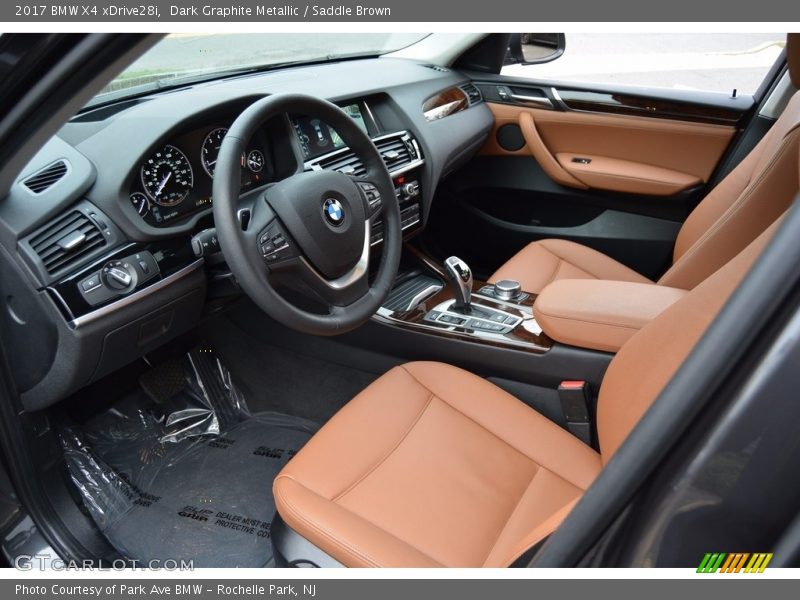 Dark Graphite Metallic / Saddle Brown 2017 BMW X4 xDrive28i