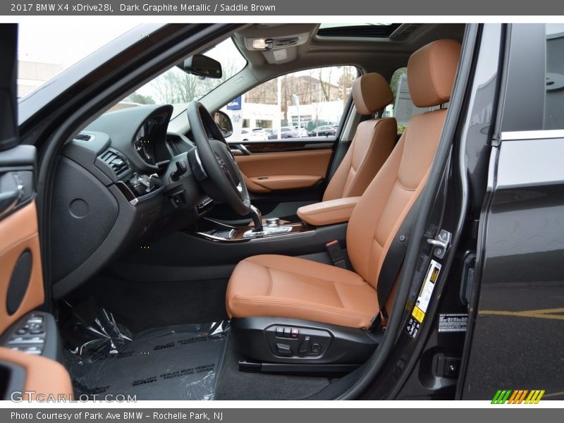 Dark Graphite Metallic / Saddle Brown 2017 BMW X4 xDrive28i