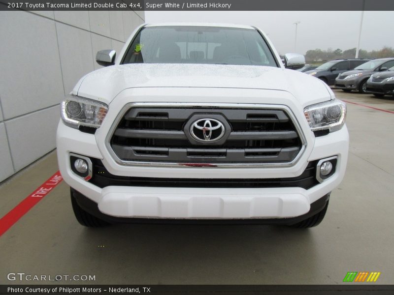 Super White / Limited Hickory 2017 Toyota Tacoma Limited Double Cab 4x4