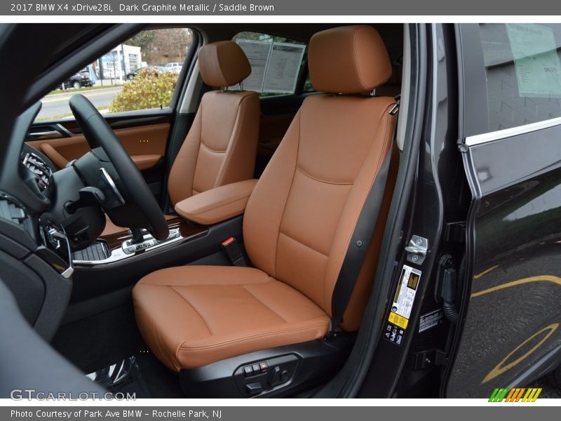 Dark Graphite Metallic / Saddle Brown 2017 BMW X4 xDrive28i