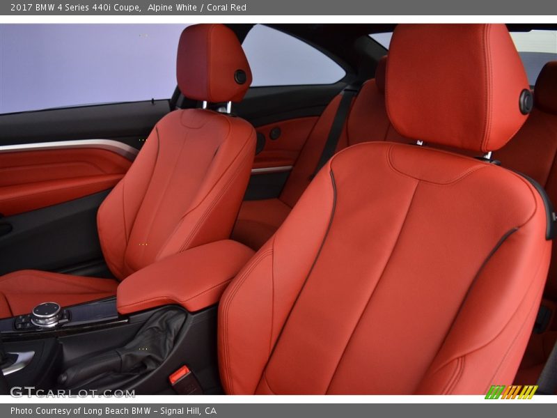 Alpine White / Coral Red 2017 BMW 4 Series 440i Coupe