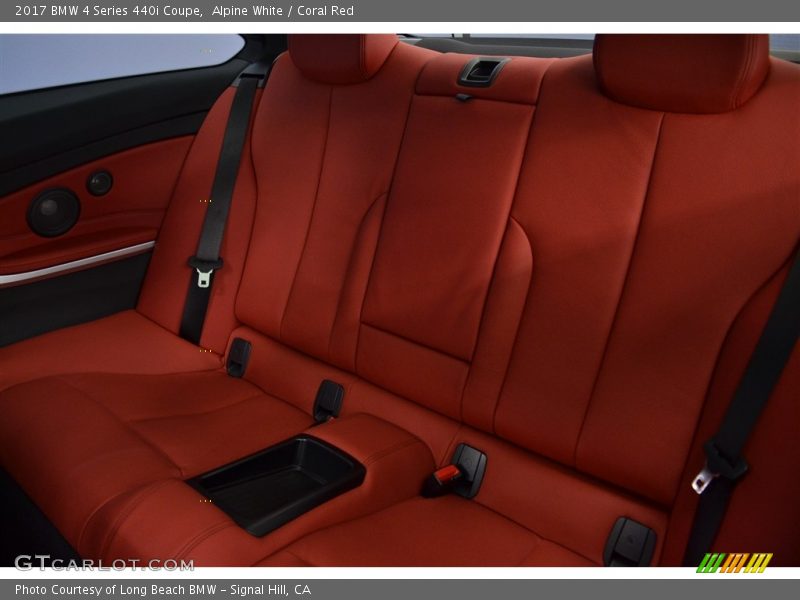 Alpine White / Coral Red 2017 BMW 4 Series 440i Coupe