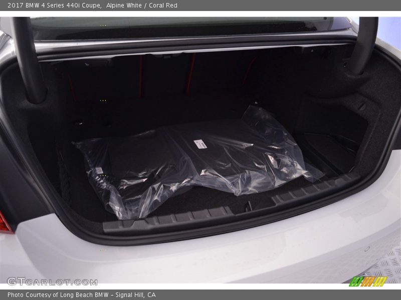 Alpine White / Coral Red 2017 BMW 4 Series 440i Coupe