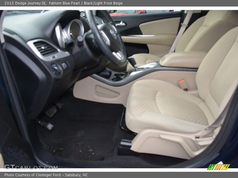 Fathom Blue Pearl / Black/Light Frost Beige 2013 Dodge Journey SE