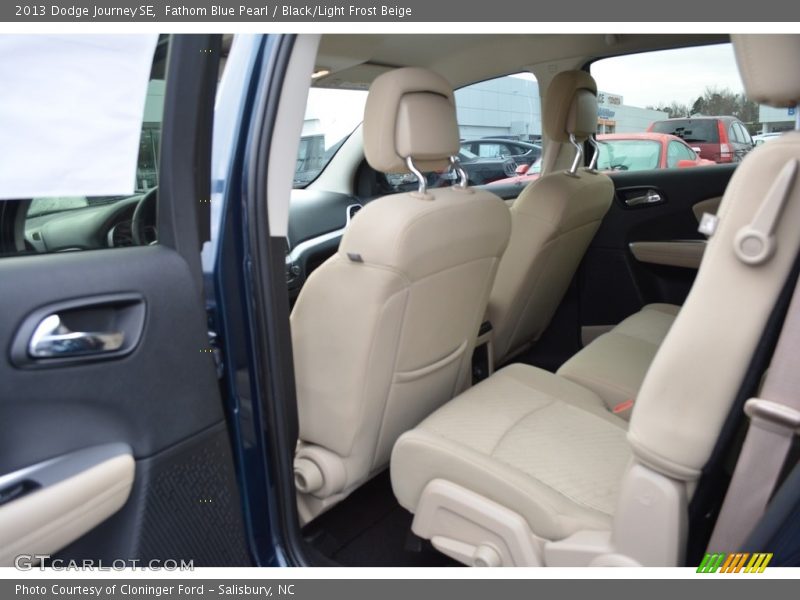 Fathom Blue Pearl / Black/Light Frost Beige 2013 Dodge Journey SE