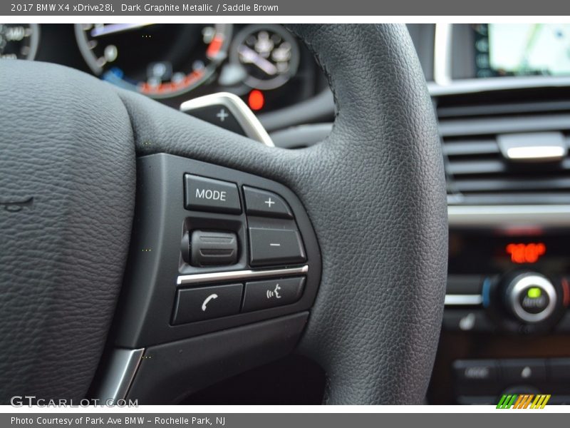 Dark Graphite Metallic / Saddle Brown 2017 BMW X4 xDrive28i