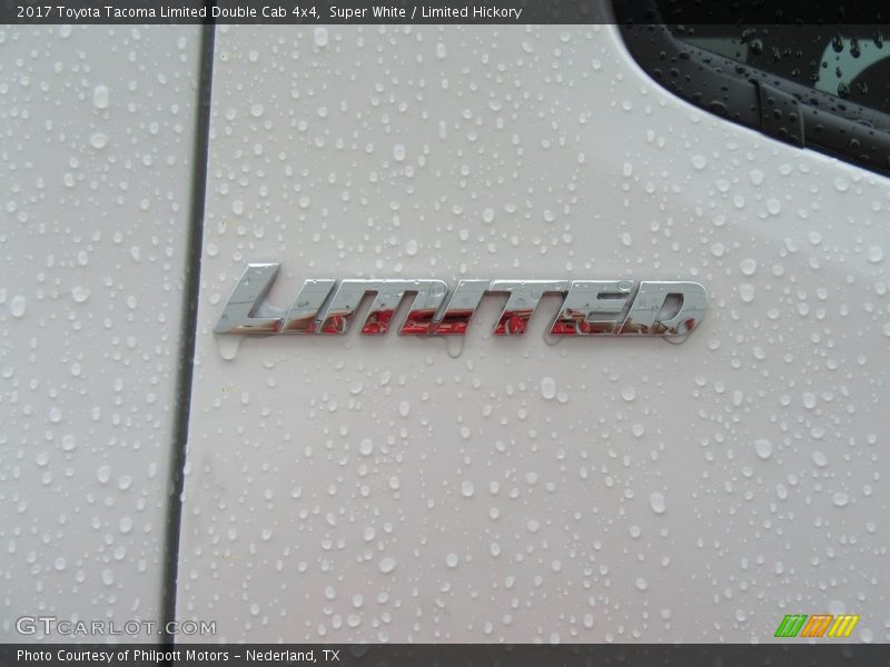Super White / Limited Hickory 2017 Toyota Tacoma Limited Double Cab 4x4