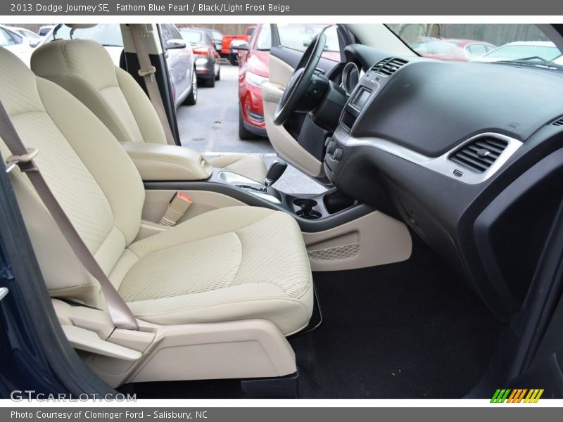 Fathom Blue Pearl / Black/Light Frost Beige 2013 Dodge Journey SE