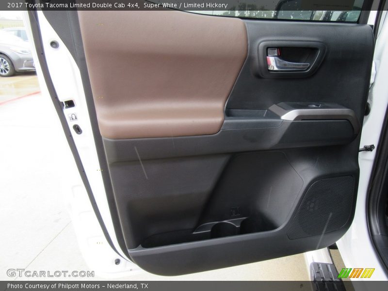 Super White / Limited Hickory 2017 Toyota Tacoma Limited Double Cab 4x4
