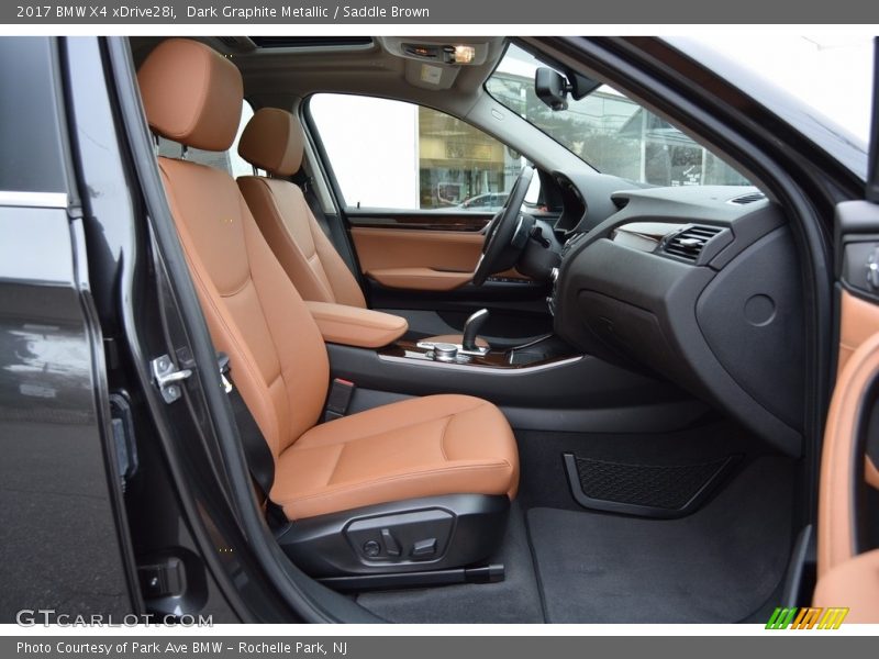 Dark Graphite Metallic / Saddle Brown 2017 BMW X4 xDrive28i