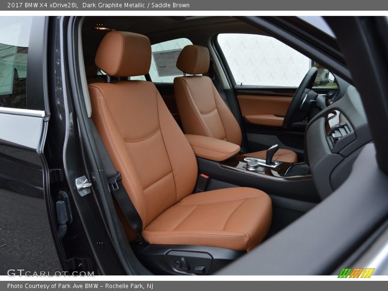 Dark Graphite Metallic / Saddle Brown 2017 BMW X4 xDrive28i