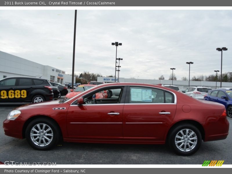 Crystal Red Tintcoat / Cocoa/Cashmere 2011 Buick Lucerne CXL