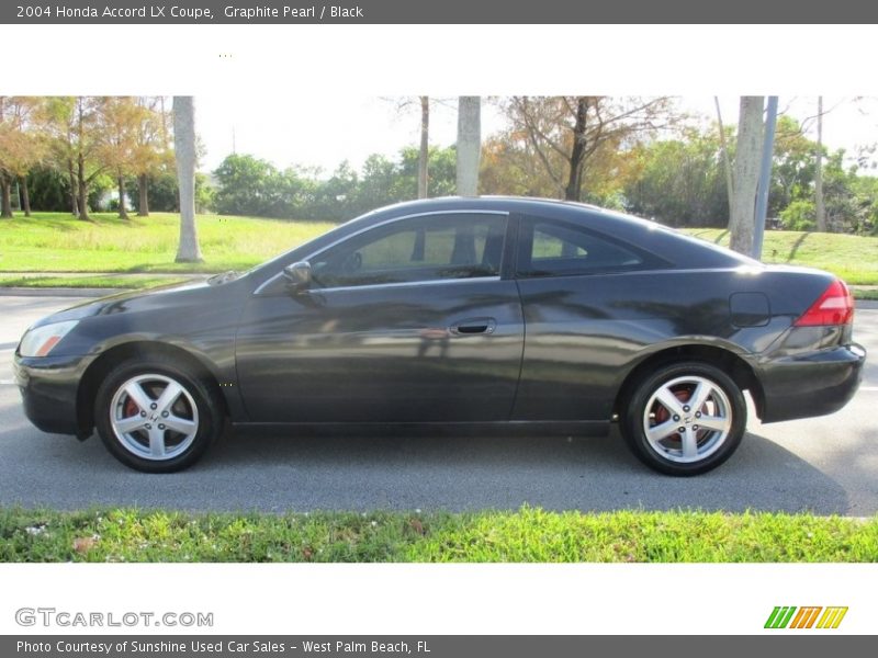 Graphite Pearl / Black 2004 Honda Accord LX Coupe