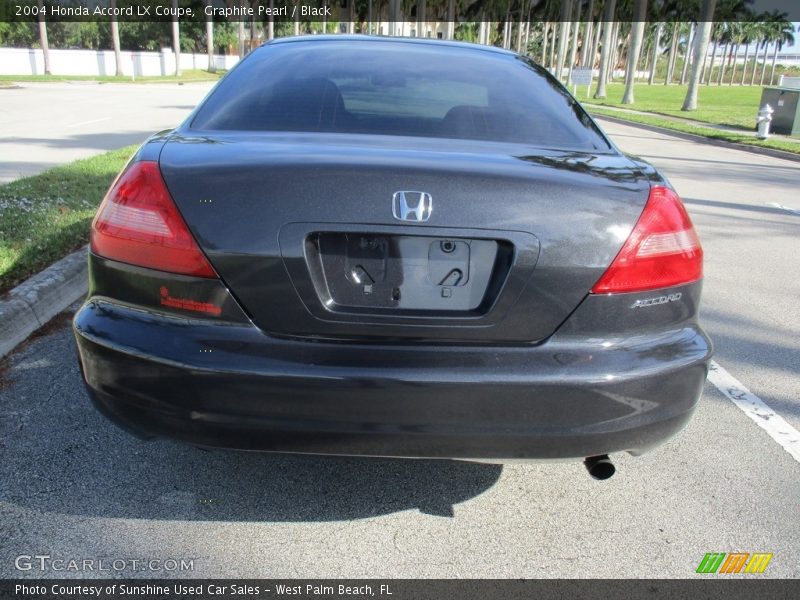 Graphite Pearl / Black 2004 Honda Accord LX Coupe
