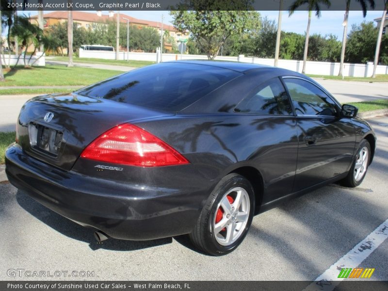 Graphite Pearl / Black 2004 Honda Accord LX Coupe