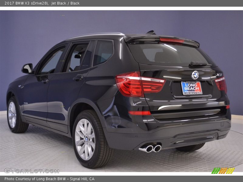 Jet Black / Black 2017 BMW X3 sDrive28i