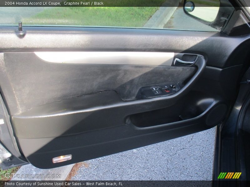 Graphite Pearl / Black 2004 Honda Accord LX Coupe