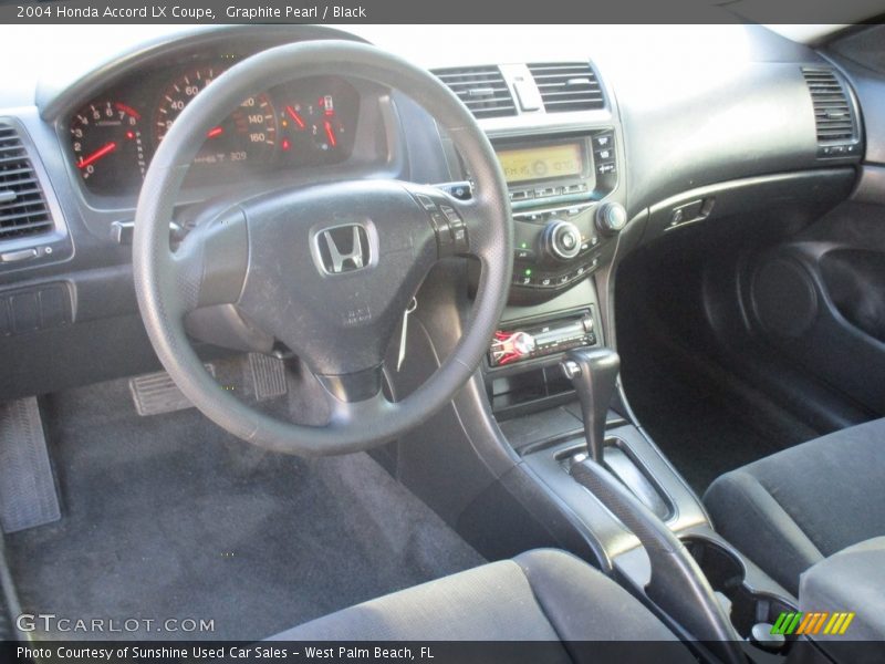 Graphite Pearl / Black 2004 Honda Accord LX Coupe