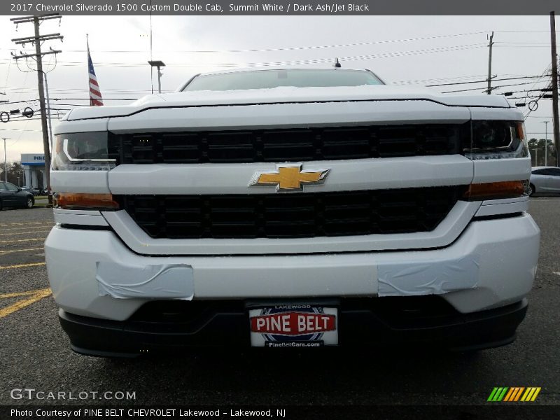 Summit White / Dark Ash/Jet Black 2017 Chevrolet Silverado 1500 Custom Double Cab