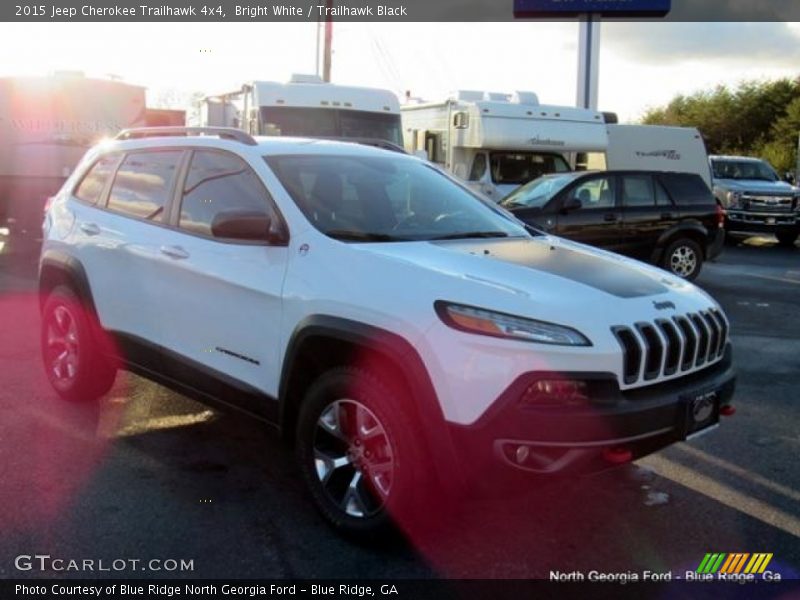 Bright White / Trailhawk Black 2015 Jeep Cherokee Trailhawk 4x4