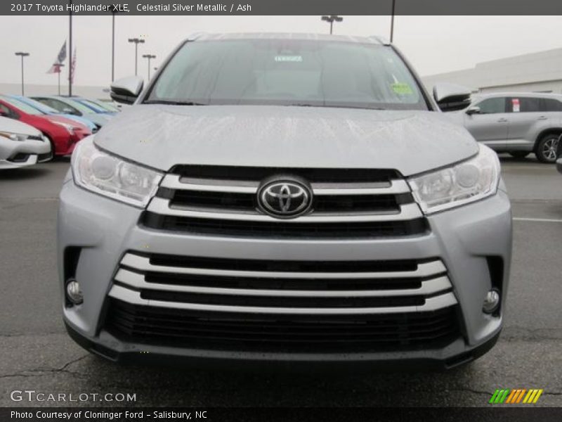 Celestial Silver Metallic / Ash 2017 Toyota Highlander XLE