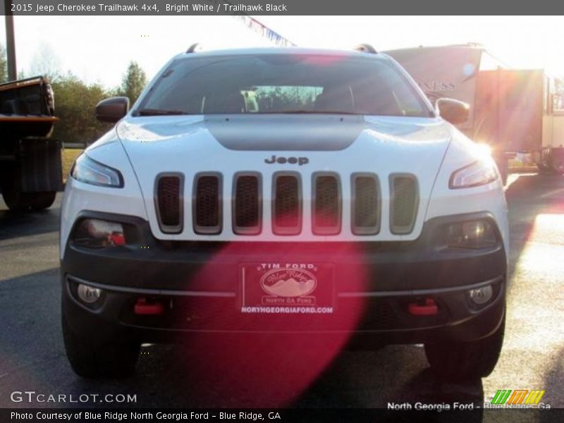 Bright White / Trailhawk Black 2015 Jeep Cherokee Trailhawk 4x4