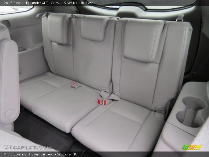 Rear Seat of 2017 Highlander XLE