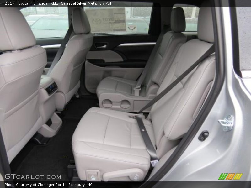 Rear Seat of 2017 Highlander XLE