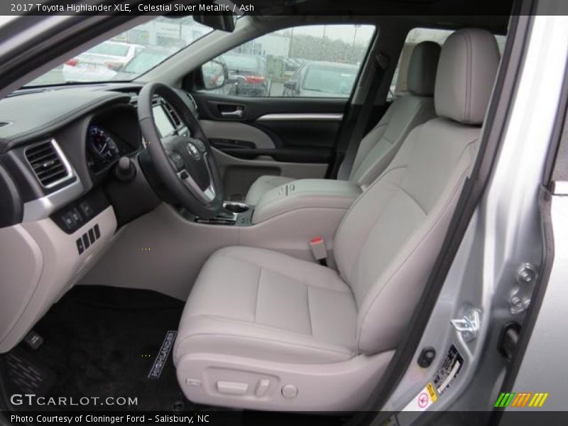  2017 Highlander XLE Ash Interior