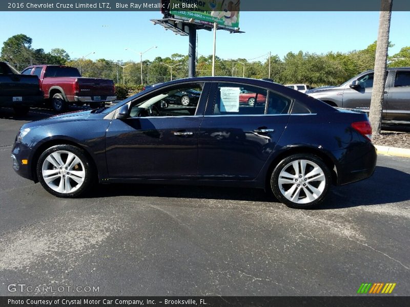 Blue Ray Metallic / Jet Black 2016 Chevrolet Cruze Limited LTZ