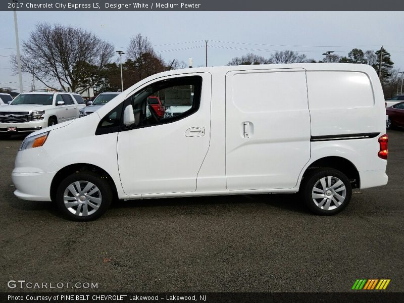 Designer White / Medium Pewter 2017 Chevrolet City Express LS