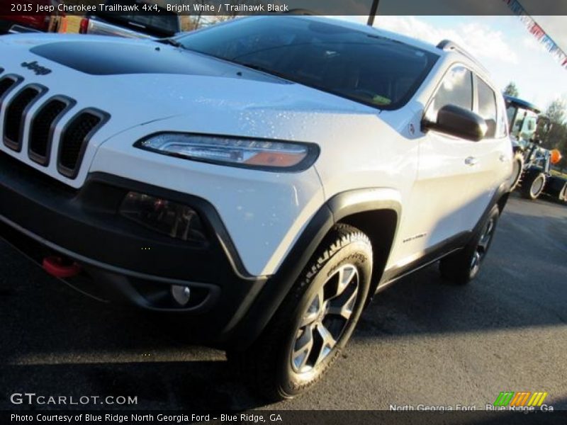 Bright White / Trailhawk Black 2015 Jeep Cherokee Trailhawk 4x4