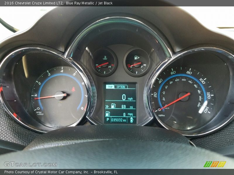 Blue Ray Metallic / Jet Black 2016 Chevrolet Cruze Limited LTZ